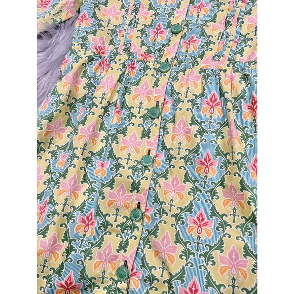 Matilda Jane Green Acres Floral Tunic Top Size Medium - Picture 3 of 4